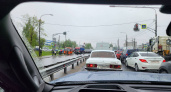 На выезде из Нижнего Новгорода образовалась огромная пробка из-за ДТП с фурой