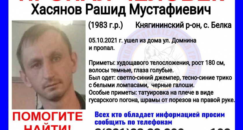 В Нижегородской области ищут мужчину, который ушел гулять с собакой и пропал