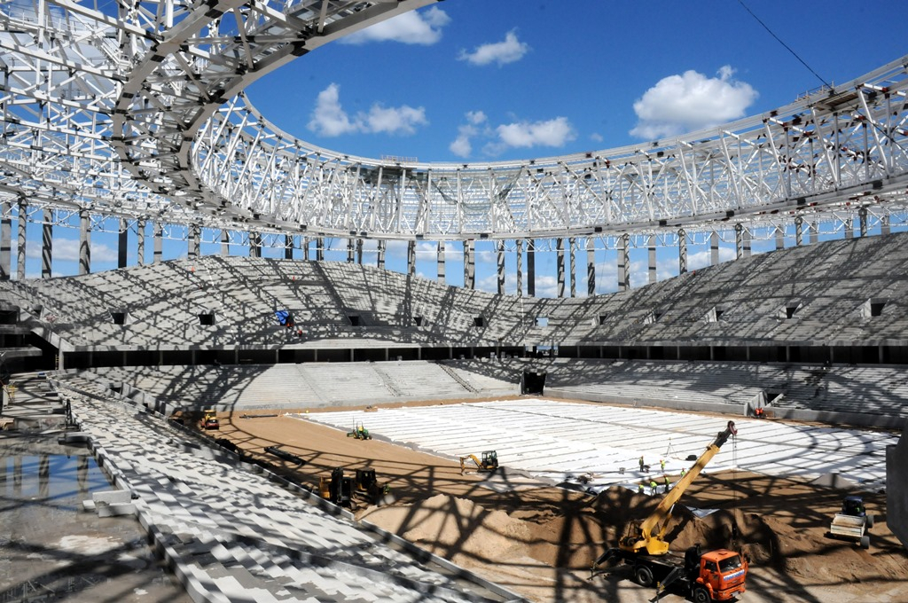 Началась работа над самым главным элементом стадиона "Нижний Новгород"