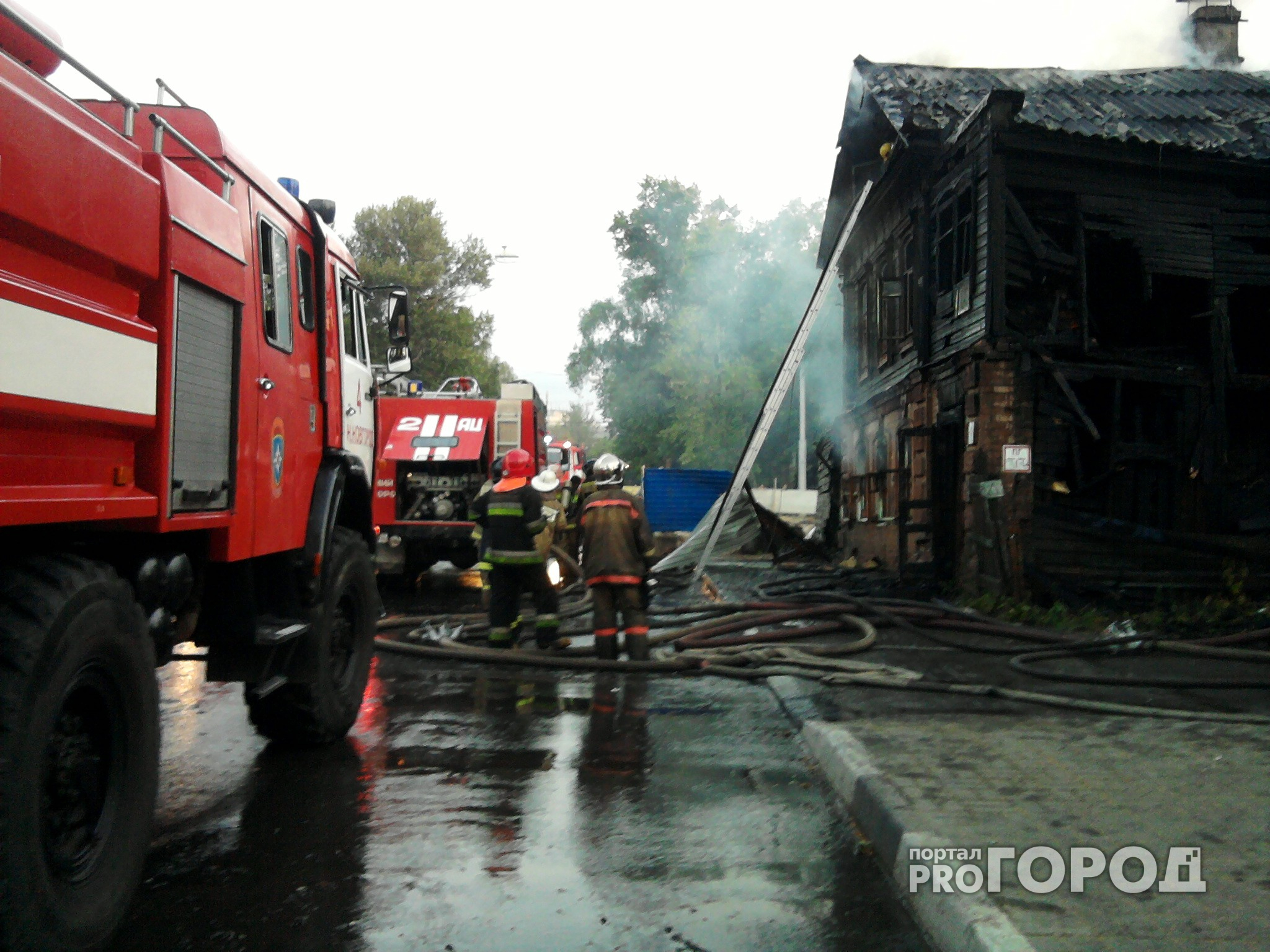 В Нижегородской области сгорел жилой дом