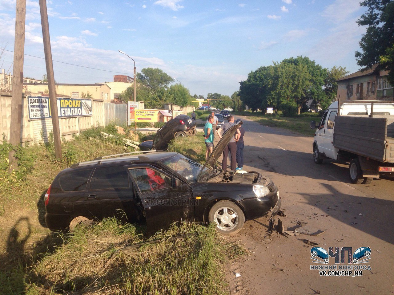 В Нижегородской области пьяный водитель отправил в кювет две машины (фото)
