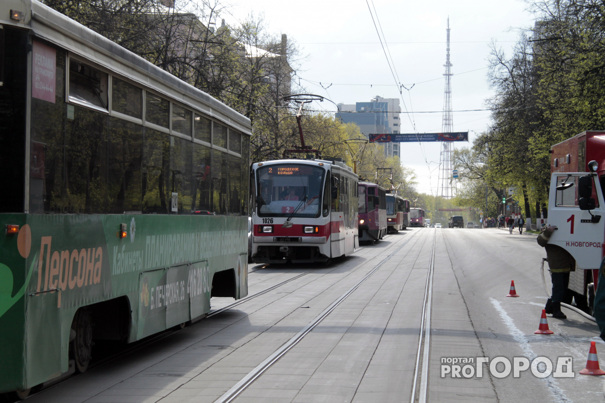 В Нижнем Новгороде вводится ограничение движения трамваев