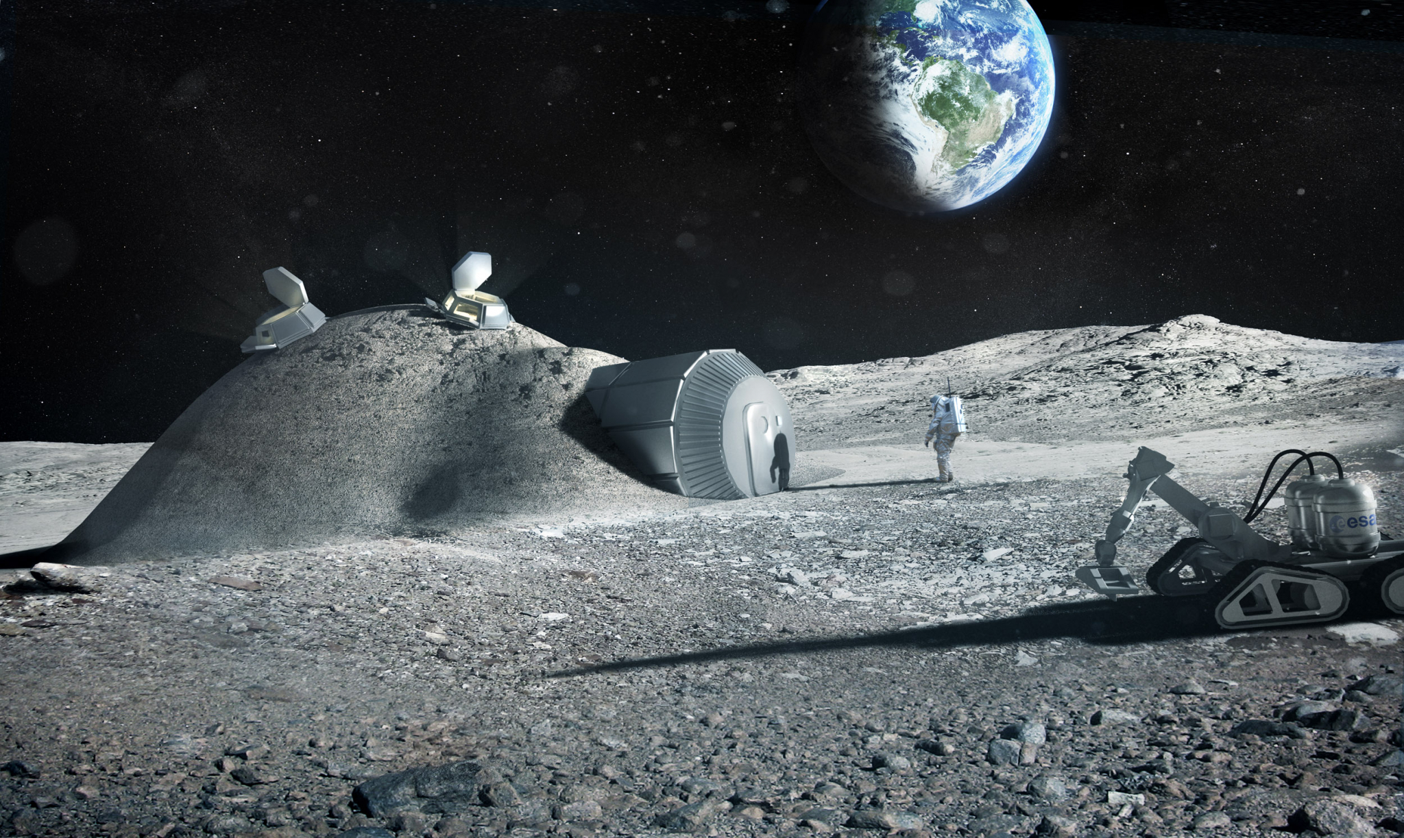 Учёные нашли "инопланетный дом", парящий над лунным кратером