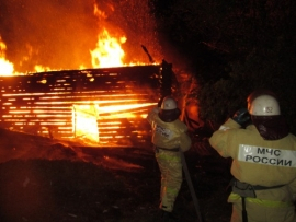 В Кстовском районе произошел крупный пожар в частном доме
