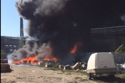 В Дзержинске произошел крупный пожар на заводе