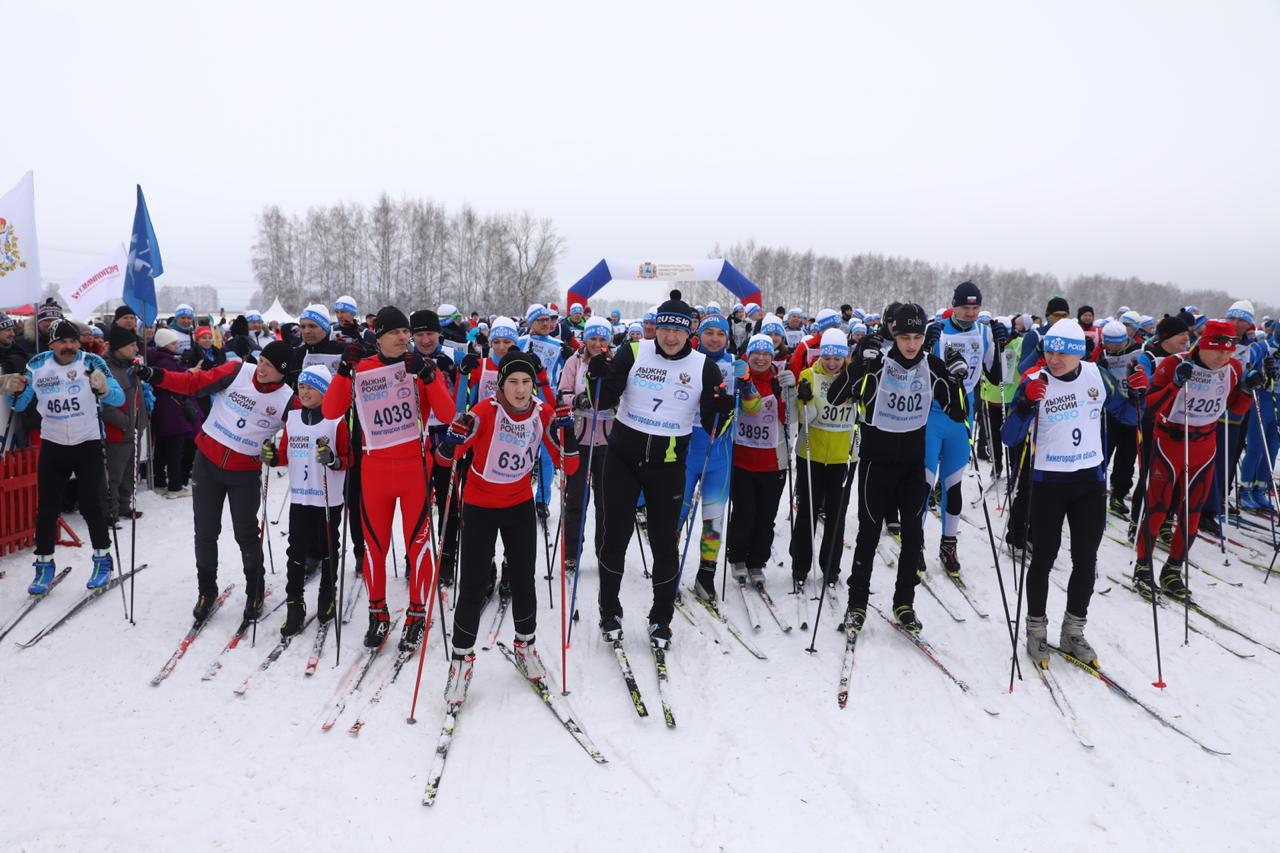 Во всероссийской гонке «Лыжня России» приняли участие 13 тысяч нижегородцев