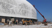 Новая ледовая арена на Стрелке в Нижнем Новгороде готова на 99 %