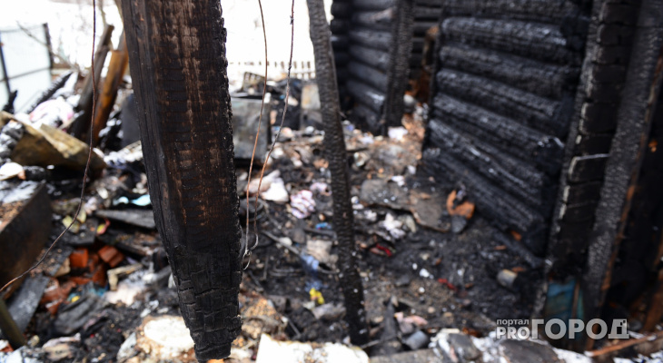 В Нижегородской области дотла сгорел жилой дом