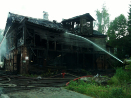 В Нижегородской области дотла сгорел дом