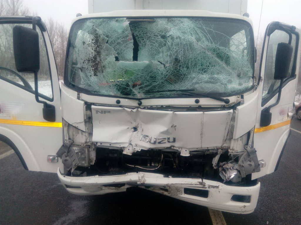 авария около Работок на Кстовской трассе 25 ноября 2017 года