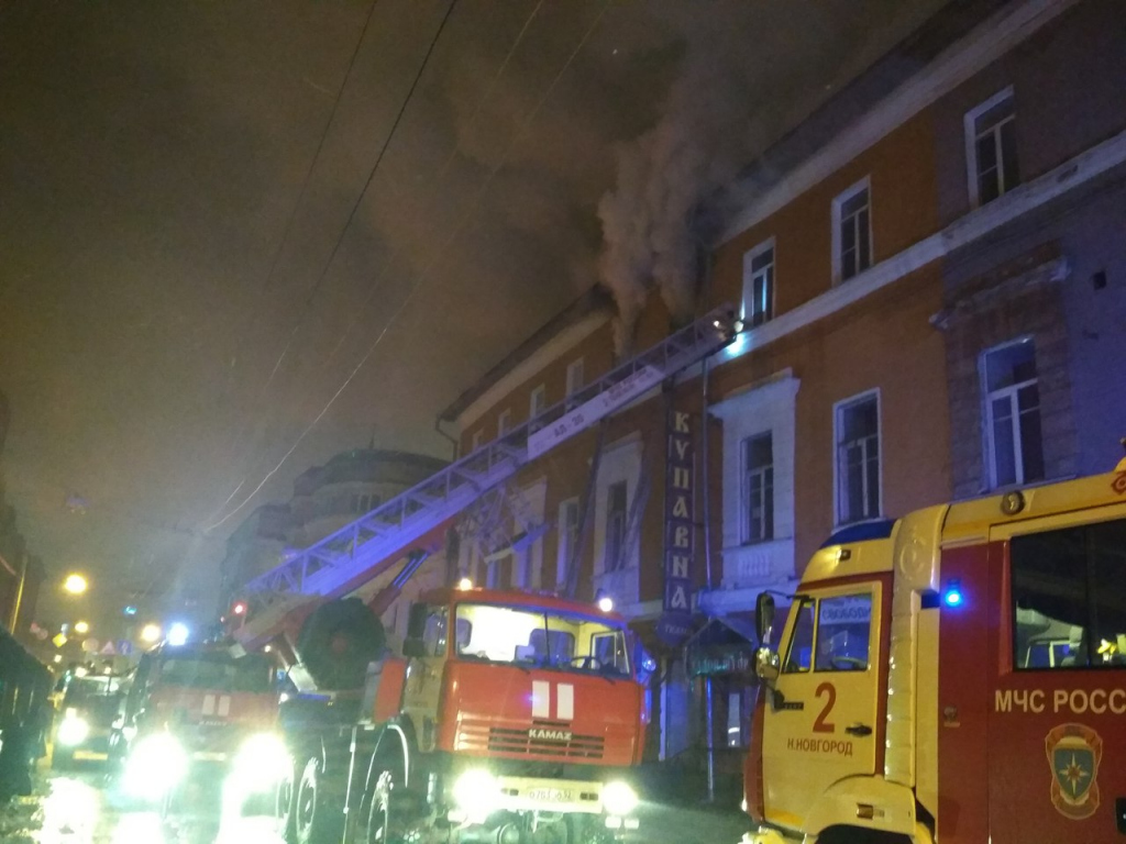 пожар на Алексеевской