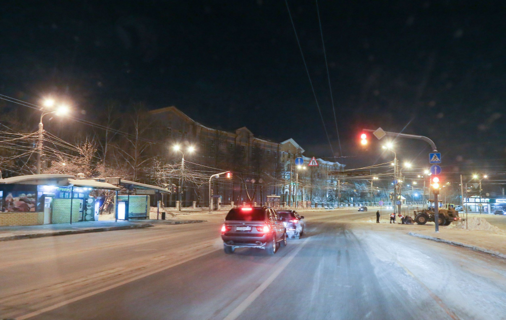 уборка снега на улицах Нижнего Новгорода