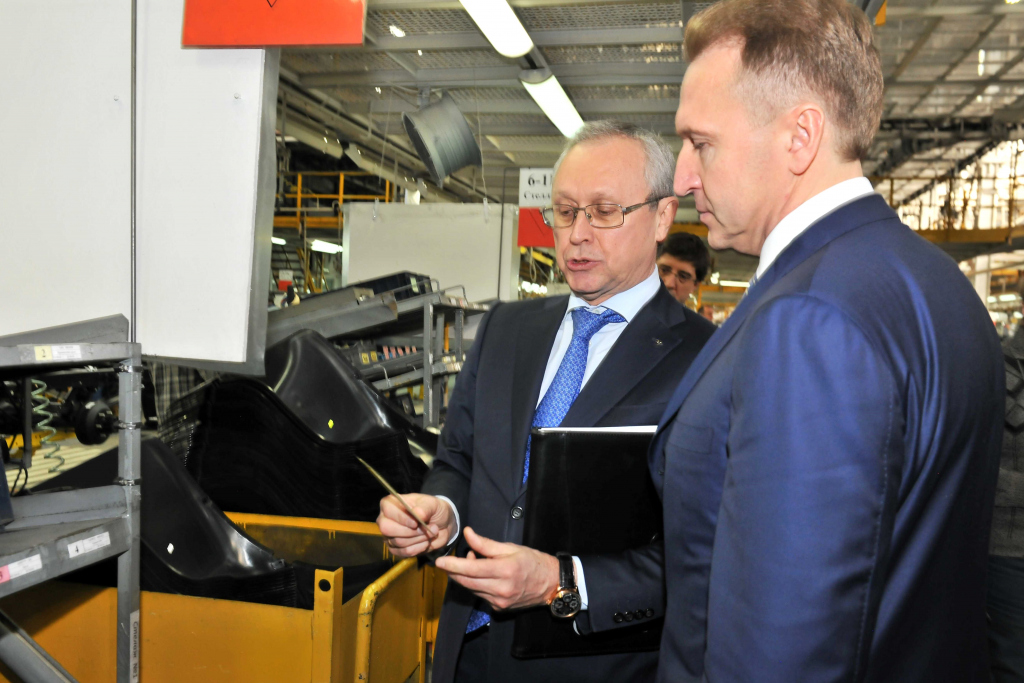 вице-премьер Игорь Шувалов посетил ГАЗ 6 марта 2018 года