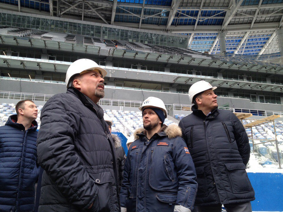 стадион Нижний Новгород проверил Михаил Мень 23 марта