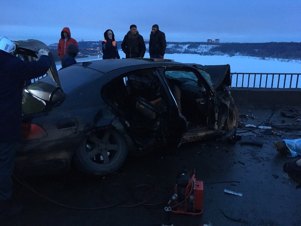 смертельная авария на Мызинском мосту в Нижнем Новгороде 1 апреля 2018 года