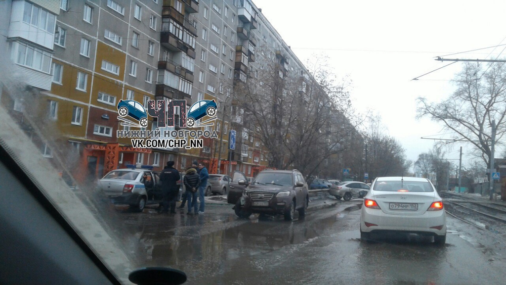массовая авария на улице Гордеевской Нижнего Новгорода 2 марта 2018 года