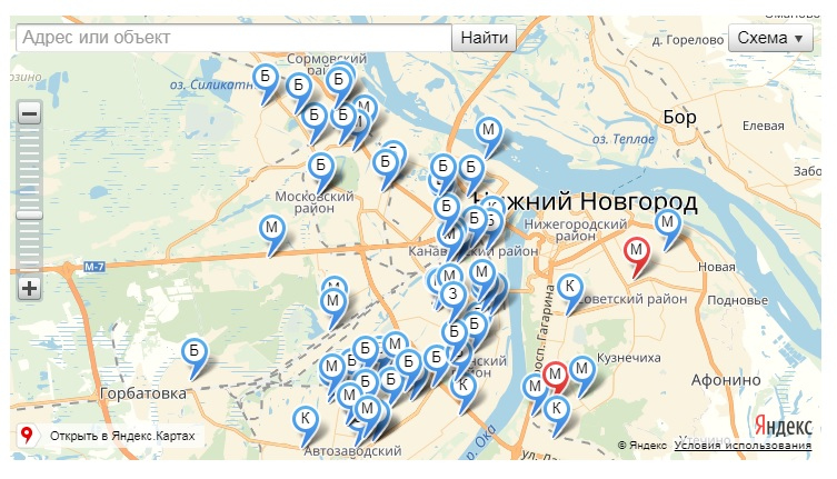 Сайты продаж нижнего новгорода. Карта продаж. Заречная часть Нижнего Новгорода на карте. Энсорал Нижнем Новгороде. Где продажи.