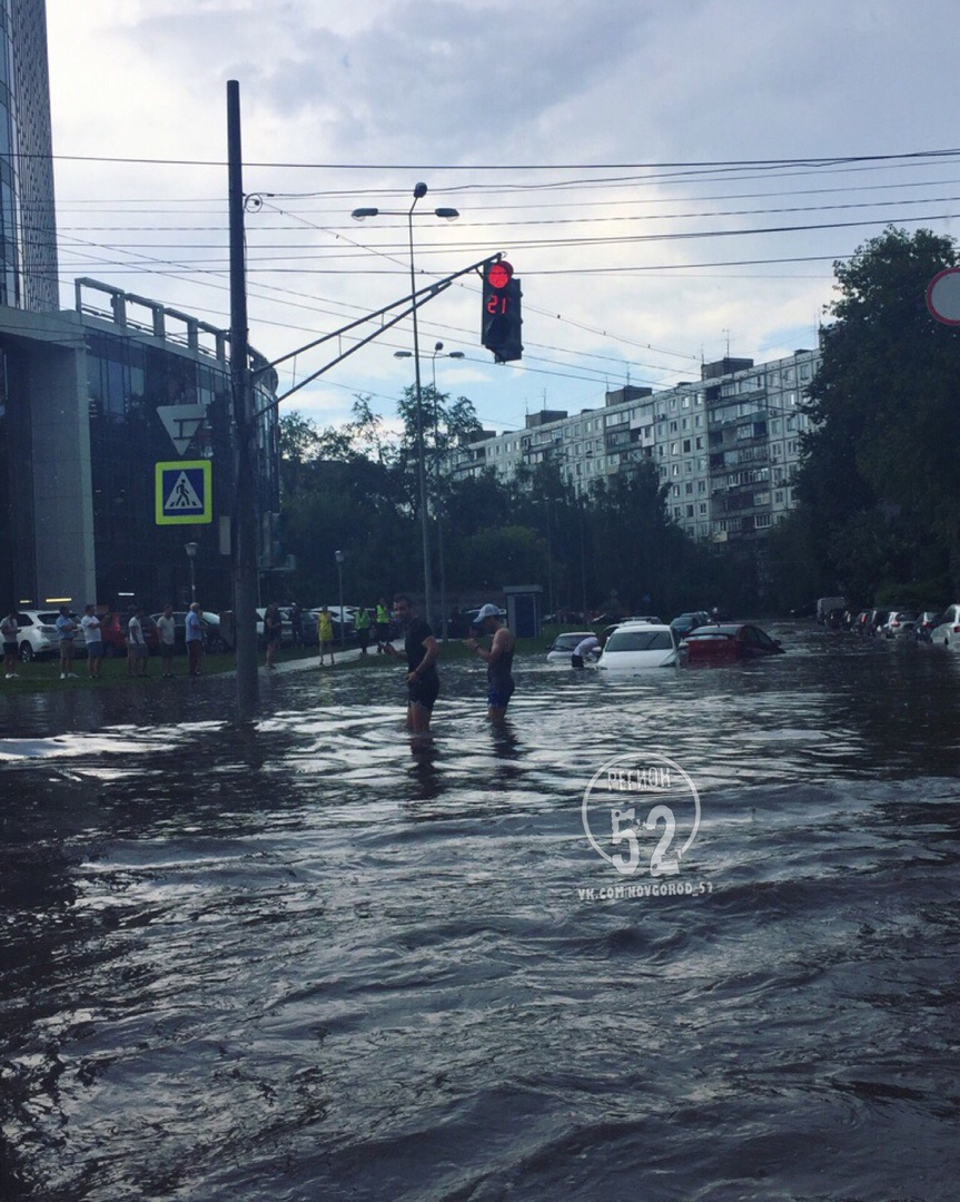 улица Ковалихинская после ливня 19 июня 2018