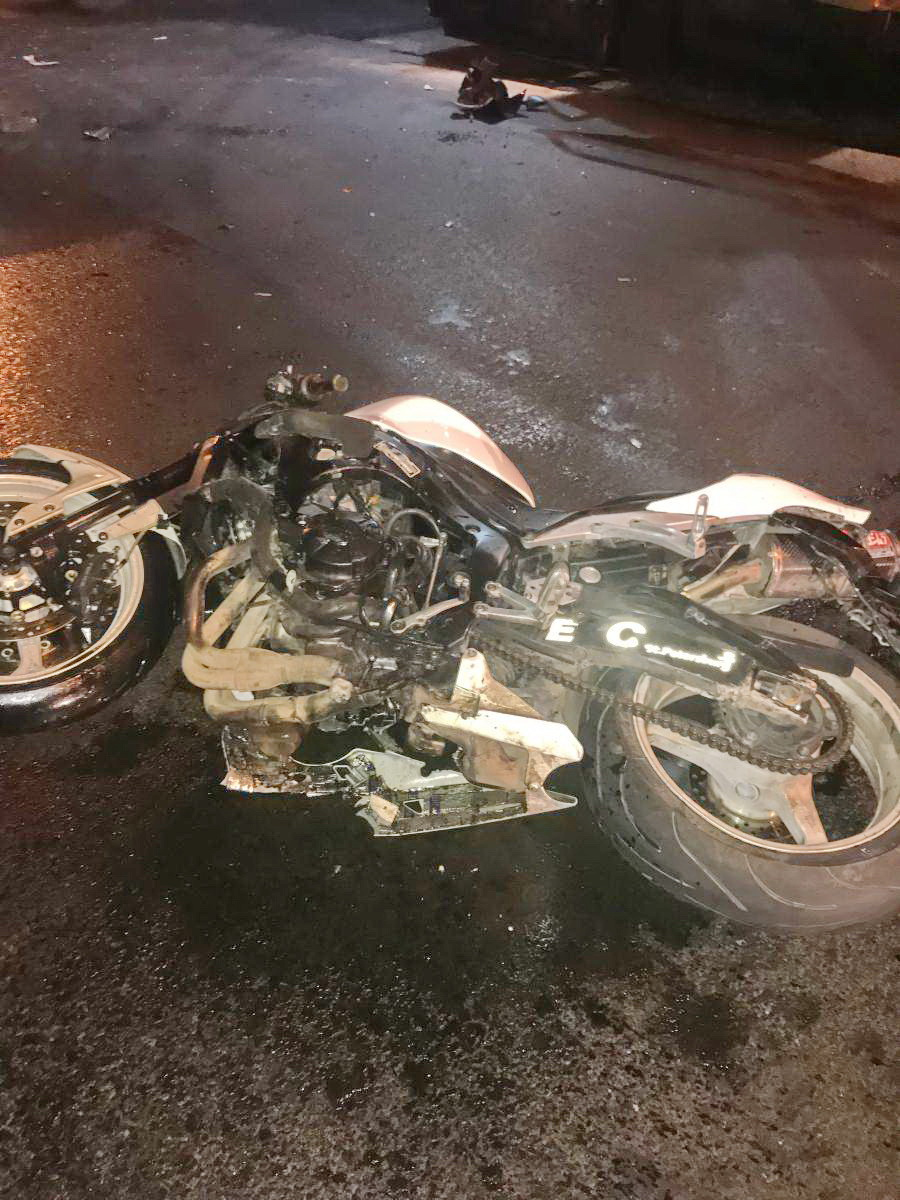 авария в Кстовском районе 13 сентября. Столкнулись мотоцикл и погрузчик.