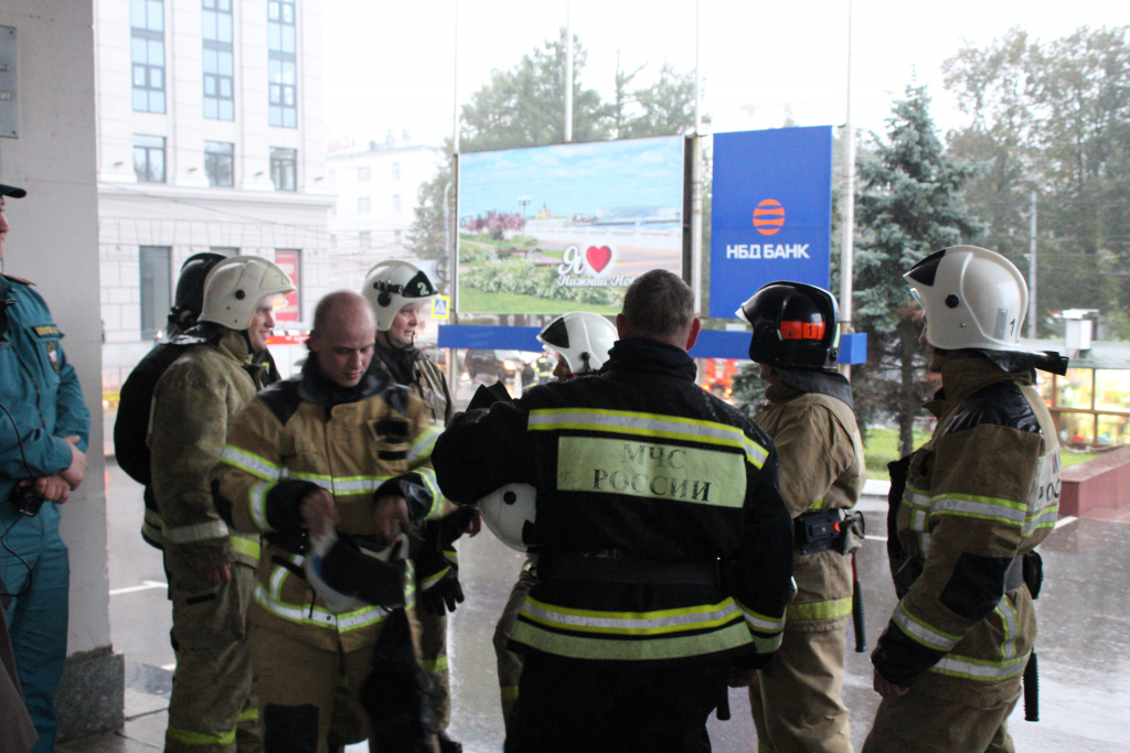 В Нижнем Новгороде прошли пожарные учения