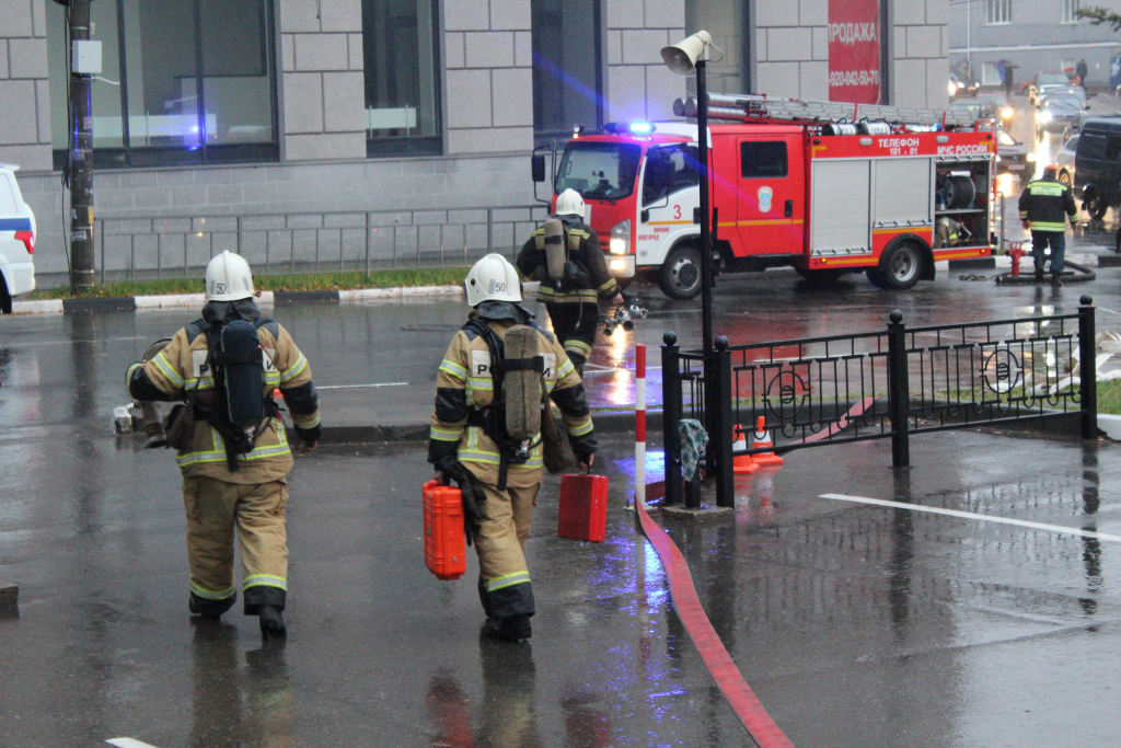В Нижнем Новгороде прошли пожарные учения