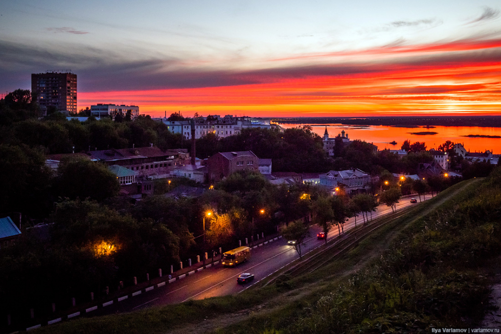 фото заката в Нижнем Новгороде