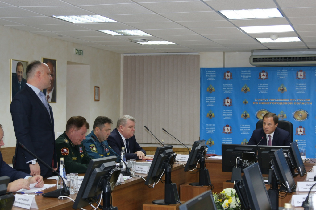 коллегия по безопасности в ГУ МЧС России по Нижегородской области 27 ноября