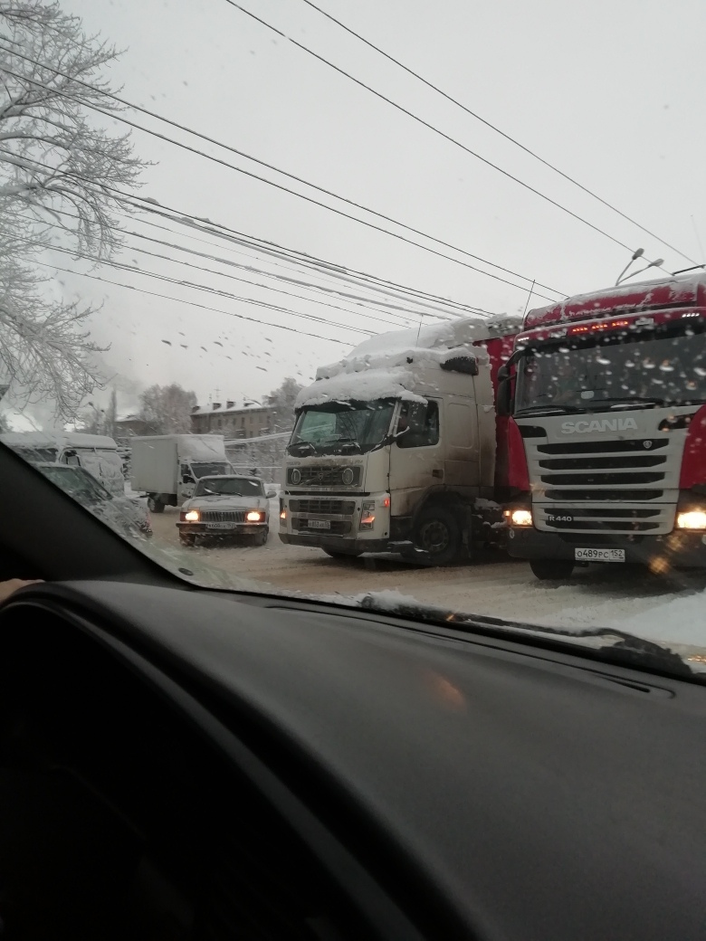 пробки в Нижнем Новгороде 22 февраля