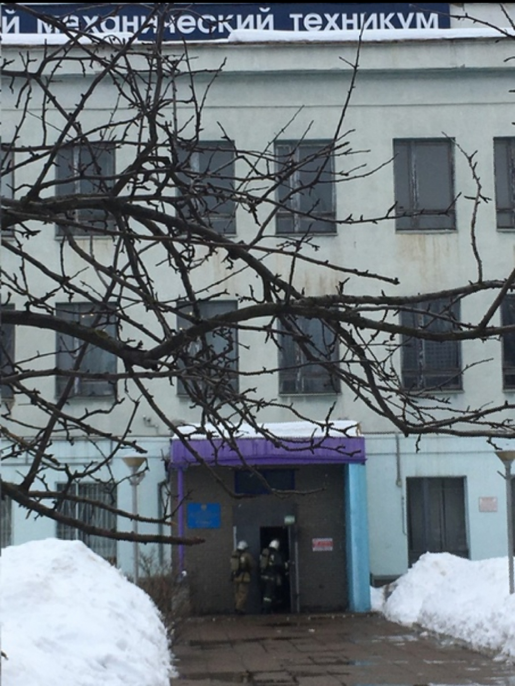 в механическом техникуме в Нижнем Новгороде частично рухнул потолок 26 февраля