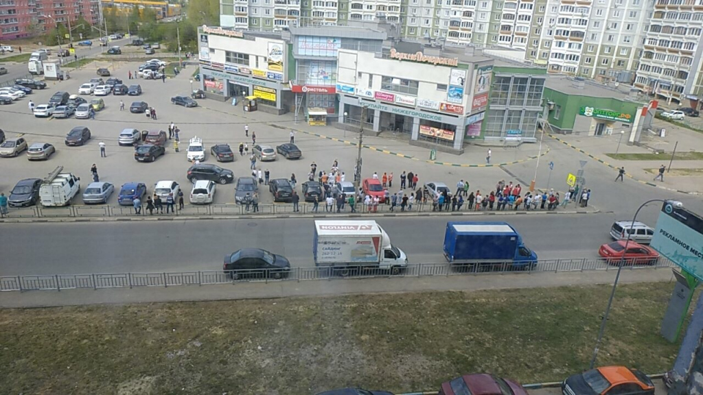волна массовых эвакуаций в Нижнем Новгороде 7 мая