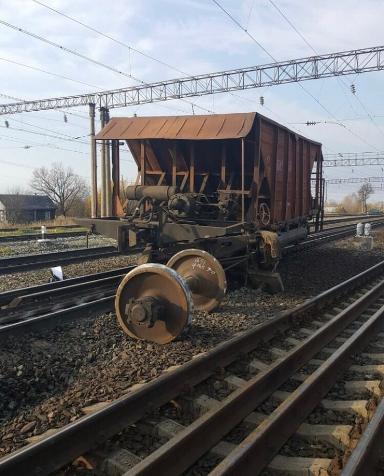 грузовой вагон сошел с рельсов в Арзамасе 17 октября