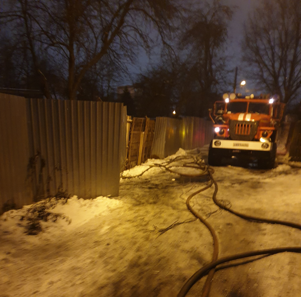 пожар на улице Грубе Нижний Новгород 5 декабря, сгорел жилой дом