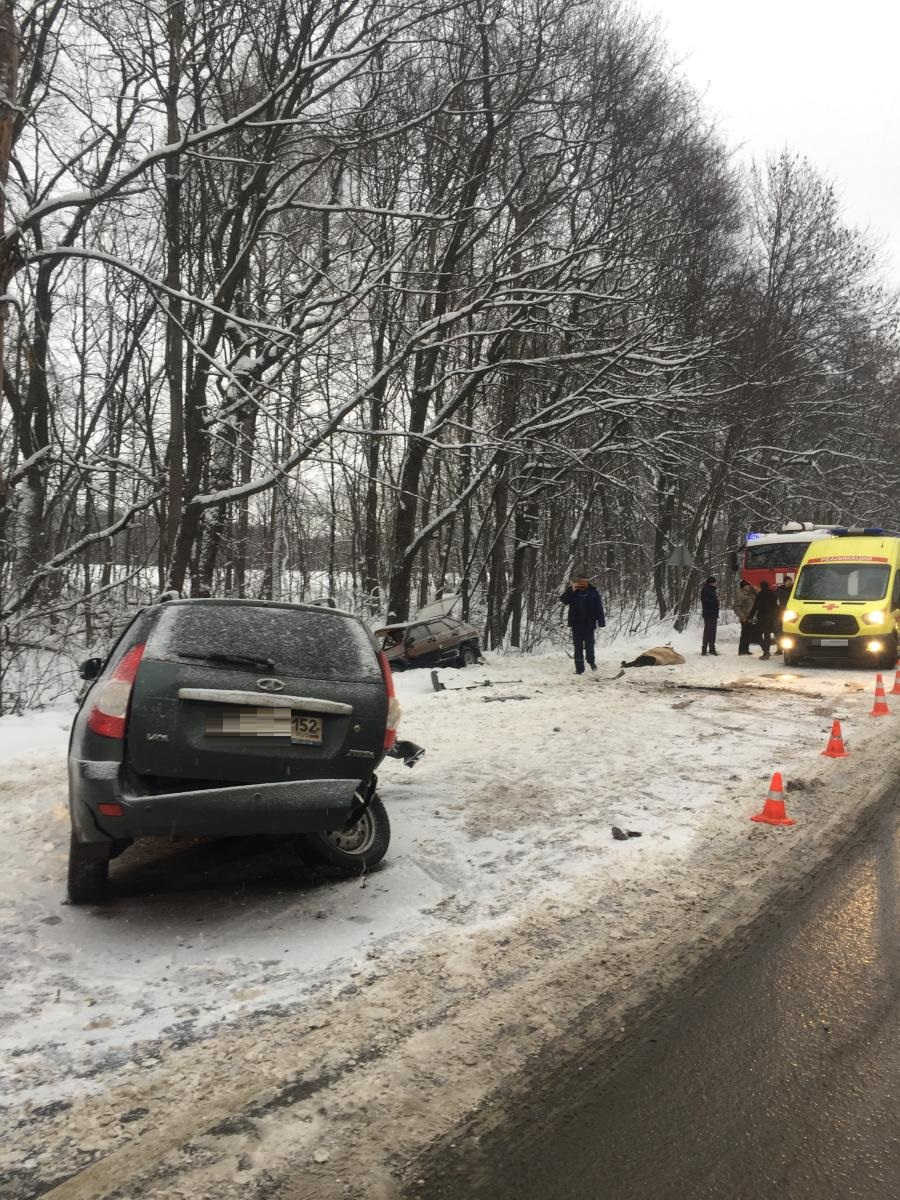 смертельная авария в Кстовском районе, столкнулись три автомобиля 9 января