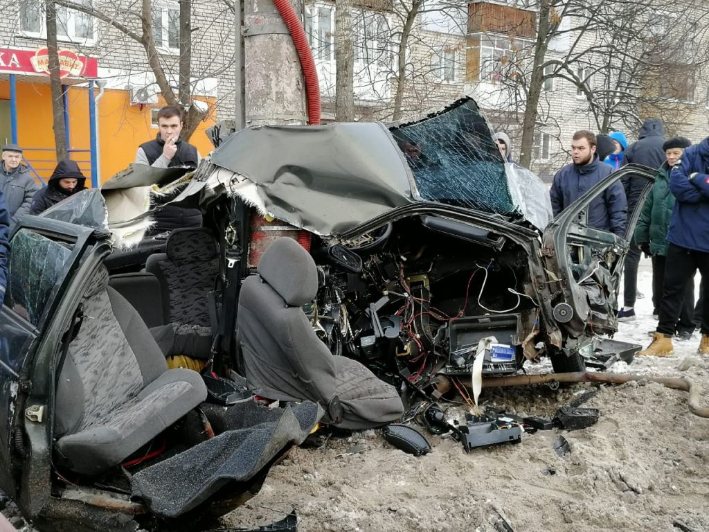 Авария около Светлогорского озера Нижний Новгород 11 января 