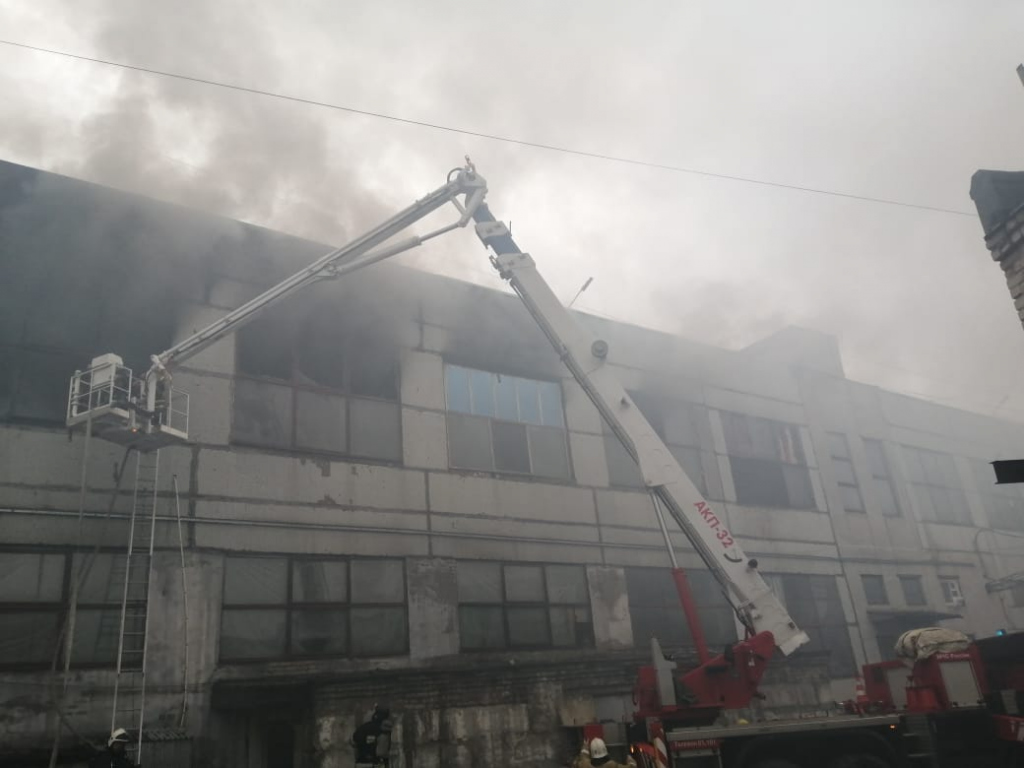 пожар на заводе имени Попова в Нижнем Новгороде 12 марта