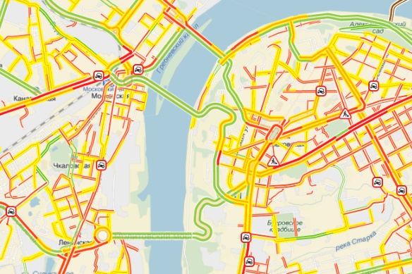 Карта пробок нижегородской области