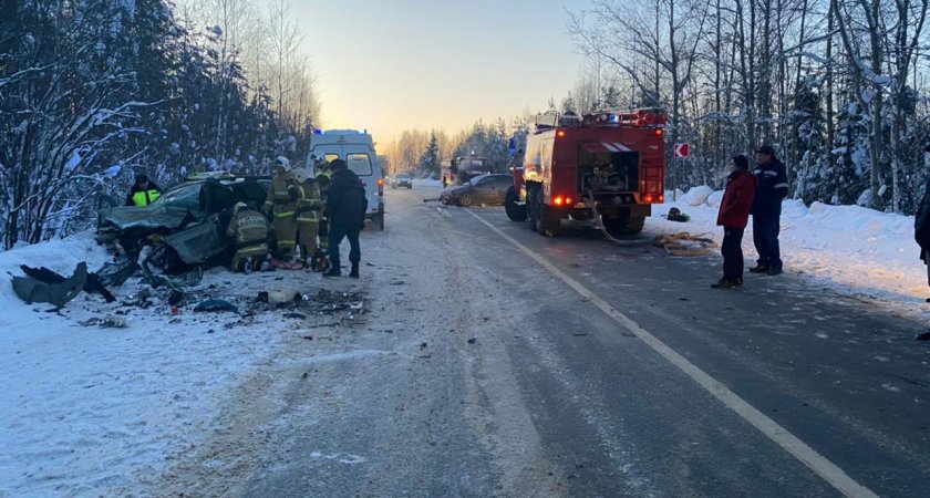 6 человек пострадали и 1 погиб в аварии с возгоранием в Нижегородской области 
