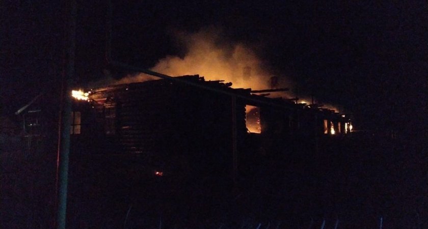 Жилой дом вспыхнул в Нижегородской области  