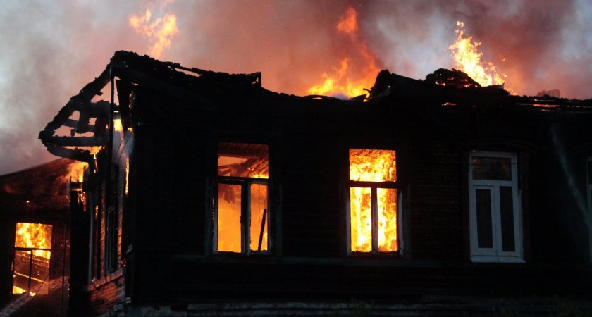 Утренний пожар в Дивеево унес жизнь одного человека