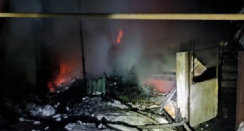 Сильный пожар случился в частном доме в Нижегородской области 