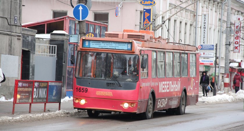 Троллейбусы 9 и 31 поменяют свои маршруты в Нижнем Новгороде