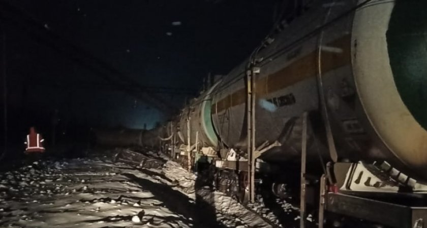 Грузовой вагон восстановительного поезда загорелся в Нижнем Новгороде 