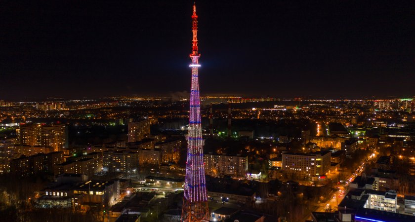Нижегородская телебашня включит праздничную подсветку во Всемирный день телевидения
