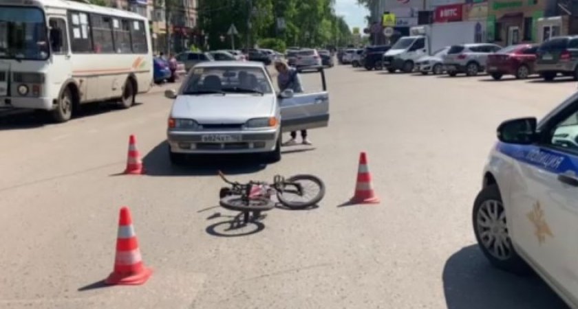 Ребенок на велосипеде попал под колеса легковушки в Балахне