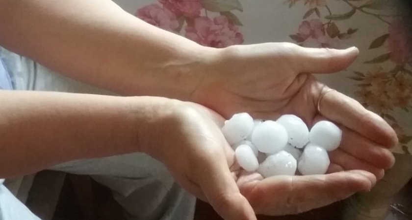 Град размером с грецкий орех обрушился на юго-востоке Нижегородской области