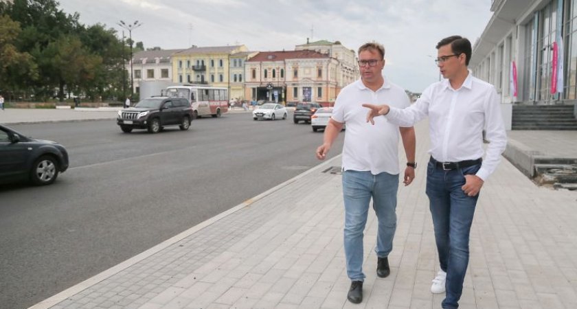Юрий Шалабаев рассказал о ремонте Нижне-Волжской набережной