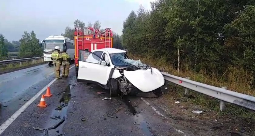 Водитель легковушки погиб в результате аварии в районе Навашино