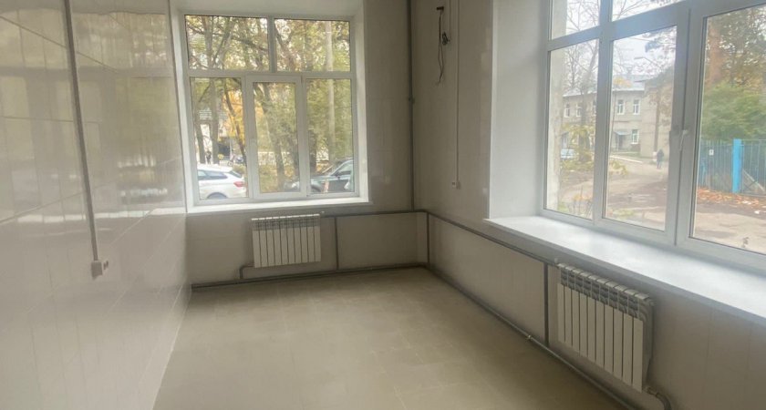 В Выксунской ЦРБ завершается ремонт в терапевтическом и офтальмологическом отделениях