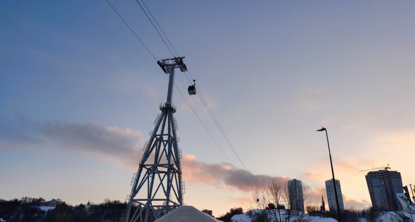 В праздники нижегородская канатная дорога начнет работать позже