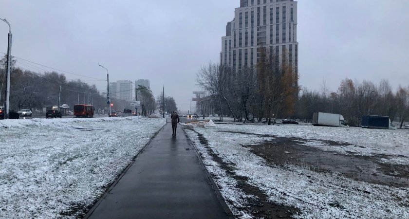 Вторник встретит нижегородцев снегом вперемешку с дождем